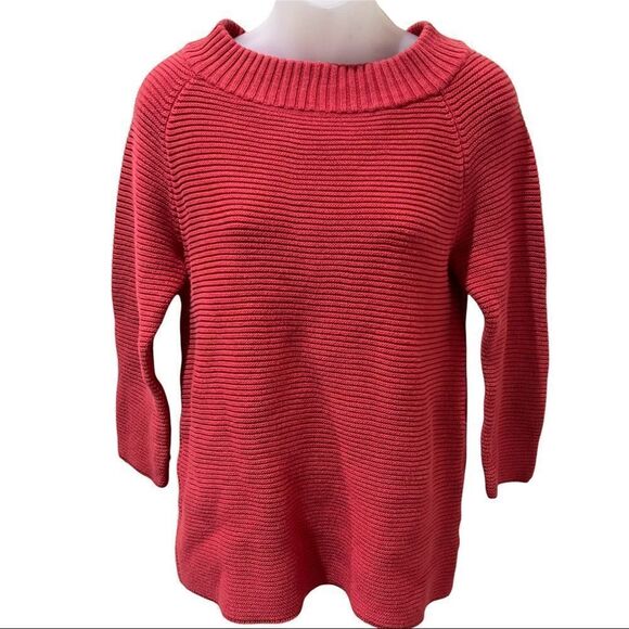 Talbots Chunky Knit Sweater with 3/4 Sleeves - Picture 1 of 4
